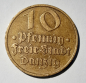 Preview: Alte Münze 10 Pfennig Freie Stadt Danzig 1932 Ø2,1cm