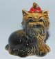 Preview: Porzellanfigur Hund Yorkshire Terrier Goebel nach rechts 6cm (N)