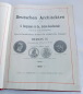 Preview: Buch Den Deutschen Architekten gewidmet von Bergmann Berlin 1900 Jugendstil