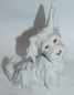 Preview: Porzellan Figur Hund Scotch Scottish Terrier sitzend weiß 14cm (N)