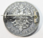 Preview: Münzbrosche 2 Mark Dt. Reich Preussen Friedrich A Silber 900 als Brosche Ø2,8cm