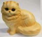 Preview: Porzellanfigur Perser Katze creme-rötlich Goebel Nr. 31 025 12 Bisquit H11cm #b (N)