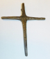 Preview: Bronze Kreuz Wandkreuz strukturierte Oberfläche ca.15,8x12,7cm