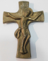 Preview: Kleines Bronze Kreuz Jesus 10,5x7,5cm