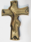 Preview: Kleines Bronze Kreuz Jesus 10,5x7,5cm