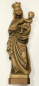 Preview: Große Holzfigur Madonna Mutter mit Kind Maria mit Jesus signiert F. Sch. 43cm