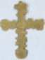 Preview: Bronze Kreuz Hochzeitskreuz Vater Unser Wandkreuz Egino Weinert 14,5x11,2cm (N)