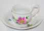 Preview: Schwanenhals Tasse Meissen Wilde Rose I. Wahl Schwanenhenkel Tasse + UT (N)