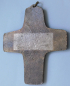 Preview: Kleines Bronze Kreuz Ähren Weintrauben Kelch 10x8,2cm #b (N)