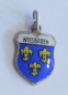 Preview: Wiesbaden Wappen Anhänger für Bettelarmband Silber 800 Andenken