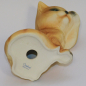 Preview: Porzellanfigur sitzende Katze Bisquit rot-orange Goebel Nr. 31 028 11,5cm #b (N)