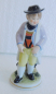 Preview: Dekorative Porzellanfigur Ludwigsburg junger Mann Wanderer 11,5cm