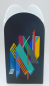 Preview: Vase Glück Rosenthal Design Morandini Alphabet Buchstaben N T schwarz bunt 28cm (N)