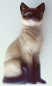 Preview: Porzellanfigur Siam Katze sitzend Goebel matt Nr. 31 888 .. 27,5cm