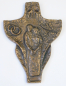 Preview: Bronze Kreuz Hochzeitskreuz Wandkreuz Lebensbaum Ferdinand Starmann 20,5x14,5cm (N)