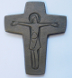 Preview: Kleines Bronze Kreuz Jesus 10,3x8,5cm (N)