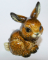 Preview: Porzellanfigur Hase Goebel 34815 09 braun 9cm (N)