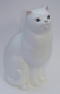 Preview: Porzellanfigur sitzende Katze weiß Goebel Nr. 31 905 21 21,5cm (N)