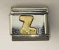 Preview: Original Nomination Modul Classic 9mm mit Gold Emblem Buchstabe Z (N)