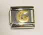 Preview: Original Nomination Modul Classic 9mm mit Gold Emblem Buchstabe G (N)