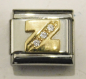 Preview: Original Nomination Modul Classic 9mm Gold Emblem Buchstabe Z mit Zirkonia (N)