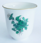 Preview: Becher / Vase Augarten Wien Maria Theresia grüne Rose 50/1 5098 24 6,7cm