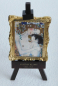 Preview: Miniatur Bild auf Staffelei Goebel Artis Orbis Gustav Klimt Leben Frau 9x7cm (N)