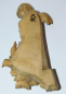 Preview: Wandengel Holzfigur Engel mit Kerze geschnitzt 21cm (N)