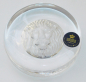 Preview: Glas Deko Briefbeschwerer Royal Copenhagen Löwe Sternzeichen paperweight Ø7,2cm (N)