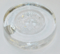 Preview: Glas Deko Briefbeschwerer Royal Copenhagen Löwe Sternzeichen paperweight Ø7,2cm (N)