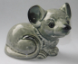 Preview: Porzellanfigur kleine Maus grau Goebel 35793 05 5,5cm (N)