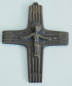 Preview: Kleines Bronze Kreuz Jesus 10,5x8,5cm (N)