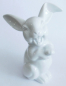 Preview: Porzellanfigur lachender Hase Rosenthal Heidenreich weiß 13cm #b