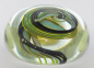 Preview: Briefbeschwerer paperweight Kunstglas Rollin Karg signiert Ø7cm (N)