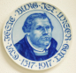 Preview: Wandteller Rosenthal Martin Luther 1517 1917 400 Jahre Reformation Thesen 21,3cm (N)