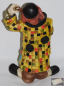 Preview: Große Achatit Figur Clown im bunten Mantel Peter Ludwig 33,5cm (N)