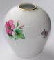 Preview: Vase Eiform 0 Goldrand Blumen KPM Berlin Entw. Siegmund Schütz I. Wahl 9cm (N) #b