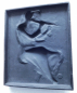 Preview: Buderus Eisenguß Relief Kunstguss Flötenspielerin Heinrich Moshage MH 27x23cm