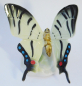 Preview: Porzellanfigur bunter Schmetterling Gräfenthal 7,2x7cm (N)