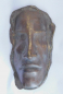 Preview: Kopf / Maske Bronze Messing ? Briefbeschwerer Deko Entwerfer ? ca.18,2x10,5x6cm