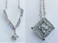 Preview: Ausgefallene Kette Collier Silber 925 verwandelbar 2 Varianten tragbar