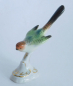 Preview: Kleine Porzellanfigur Miniatur Sittich Herend handpainted 7,2cm