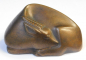 Preview: Bronze Figur liegende Antilope Art Deco Stil signiert heag ? 53 - 9,5x6 H4,5cm (N)