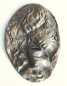 Preview: Seltenes Bronze Relief Jesus Maria Kelch plastisch 10x7,5cm