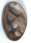 Preview: Seltenes Bronze Relief Jesus Maria Kelch plastisch 10x7,5cm