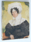 Preview: Fein gemaltes kleines Portrait Mrs Rowley Marshall 1830 Biedermeier Zeitobjekt