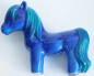 Preview: Keramik Figur lustiges Pferd Pony blau-grün Stil Bellini Bitossi Italy L23 H19cm