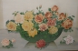 Preview: Altes Aquarell Stillleben Blumen Rosen in Schale A. Schindler Rehna -KEIN VERSAND- (N)