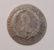 10 Kreuzer 1765 Maria Theresia Silber 3,7g Ø2,4cm