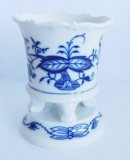 Vase Meissen Zwiebelmuster Tatzenfüße 9cm #a